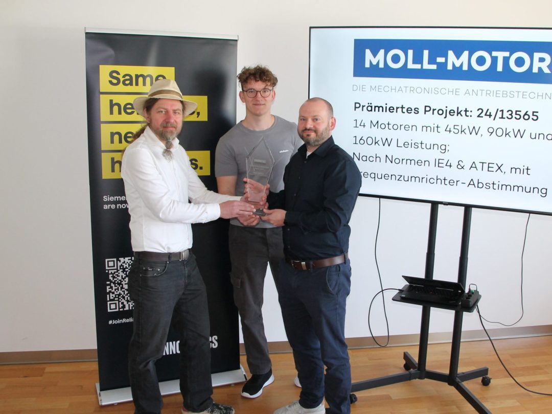 MOLL-MOTOR erhält den "Outstanding Collaboration Award“ von Innomotics